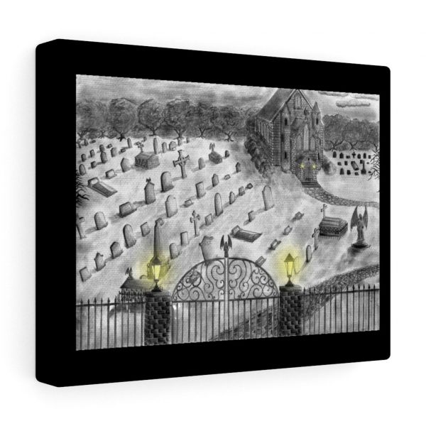 Cemetery in Pencil, Canvas Gallery Wraps