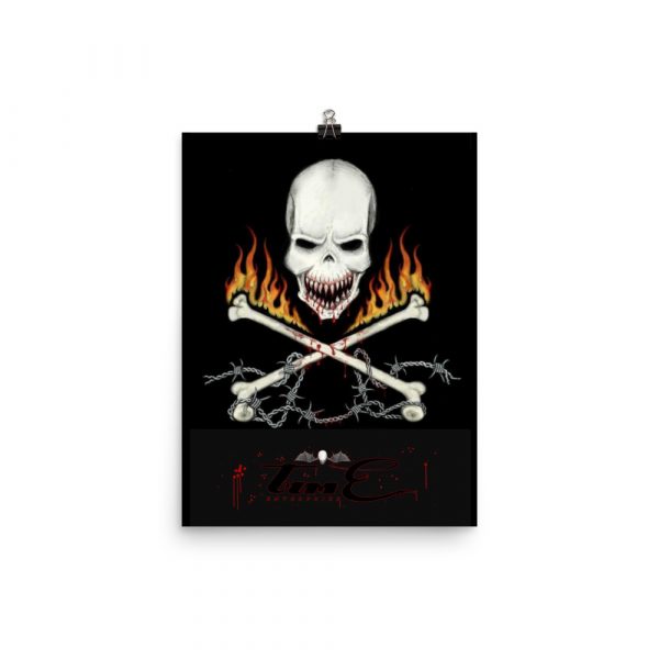 Skull And Barbwire, Poster