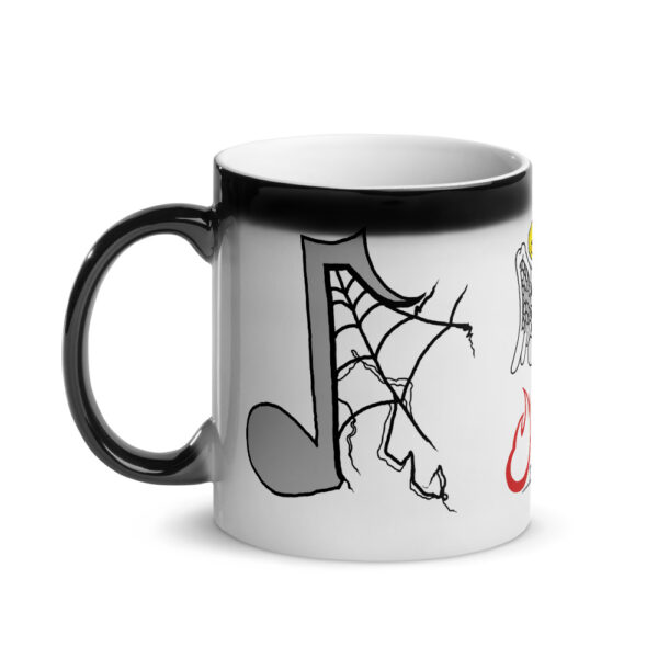 Music Notes, Glossy Magic Mug - Image 3