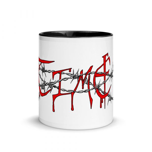 TimE in Barbed Wire, Mug with Color Inside