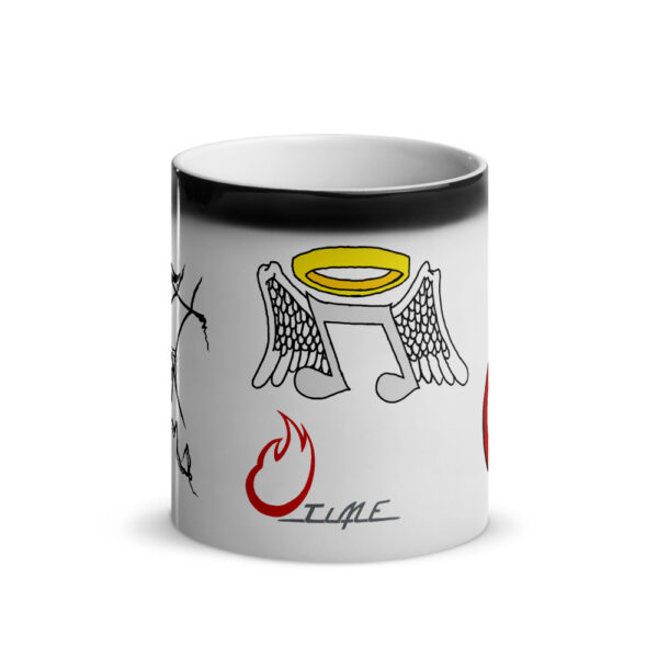 Music Notes, Glossy Magic Mug - Image 2