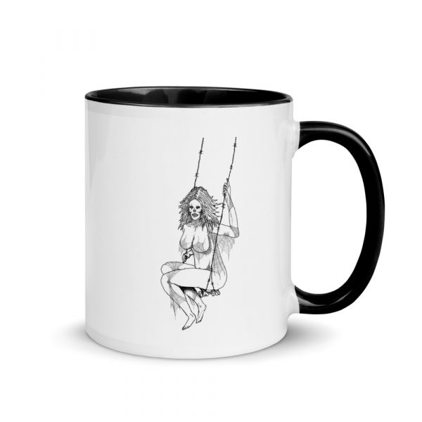 Lady of the Web, Mug with Color Inside