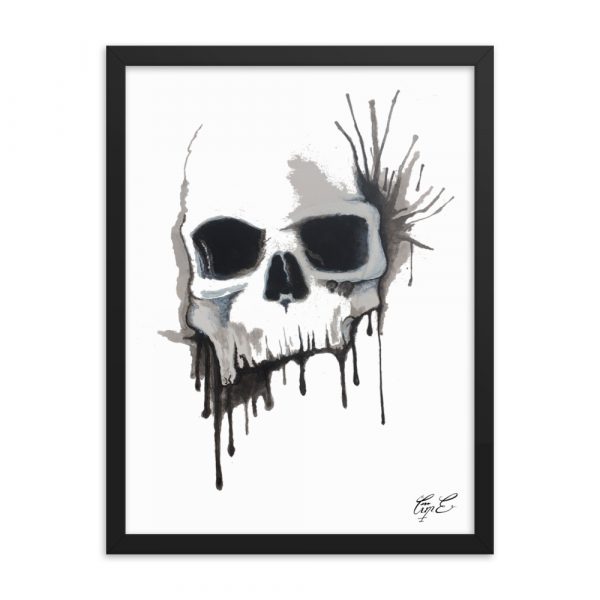 Skull Splatter, Framed poster