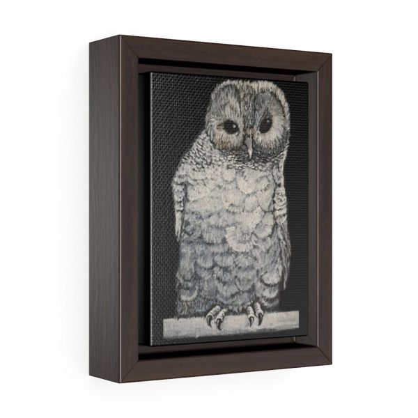 Owl, Vertical Framed Premium Gallery Wrap Canvas