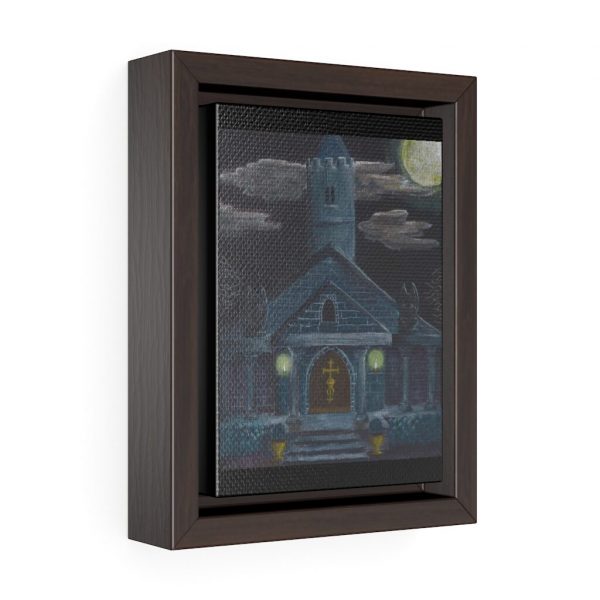 Undertaker's Establishment, Vertical Framed Premium Gallery Wrap Canvas